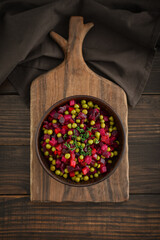 Vinegret - traditional Russian vegetable salad