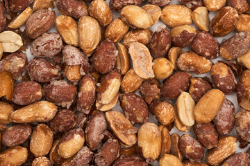 Oven baked salted peanuts