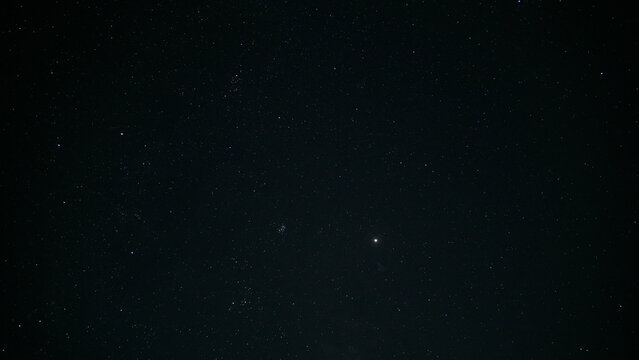 dark night sky and stars, space as background