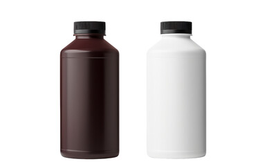 3D Illustration. Supplement bottle isolated on white background