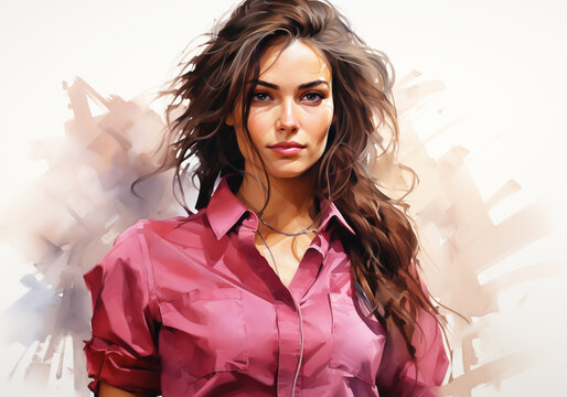 Beautiful and confident woman. Woman's Day. Tradition and culture. AI generated
