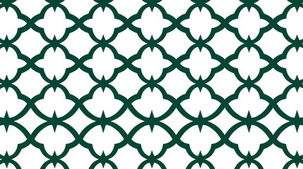 Fototapeta premium Vintage emerald green arabesque style pattern seamless wallpaper. endless decorative texture. decorative element