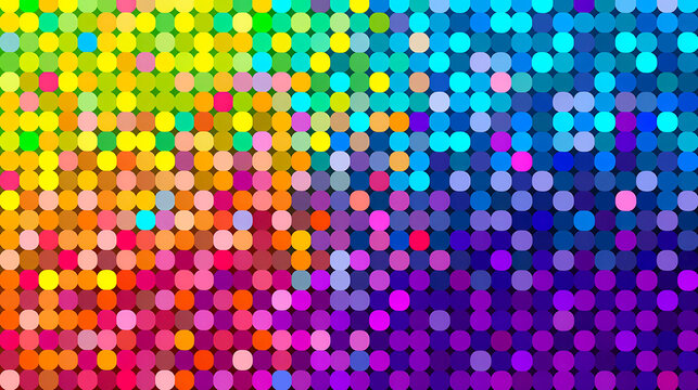 Multicolor, rainbow modern geometrical abstract pattern background. Dotted texture template. 