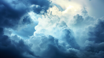 Obraz na płótnie Canvas Dramatic clouds and weather phenomena, symbolizing the importance of meteorology