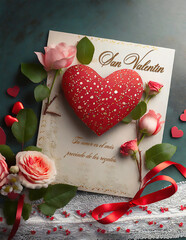 San Valent&iacute;n felicitaci&oacute;n