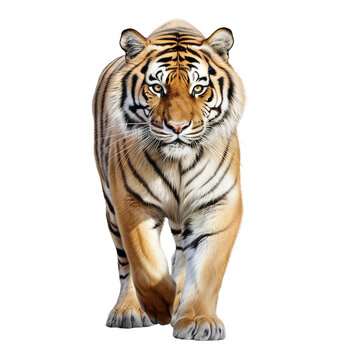 tiger isolated on white background © Director