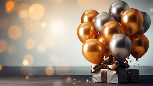 Celebration party, happy birthday, wedding, New Year Merry Christmas, decorations beautiful joyful colourful cake champagne glasses banner copy space backgroung greeting card poster.