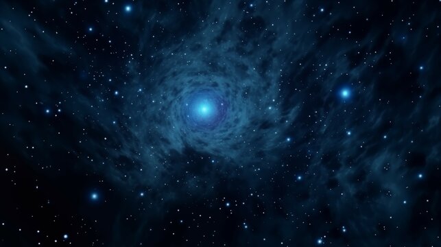 Cosmic Vortex of Black Hole Spacetime in Blue