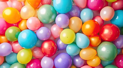 background banner of kids balloons , generated with AI