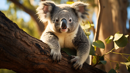 Portrayal of a Wild Koala. Generative AI