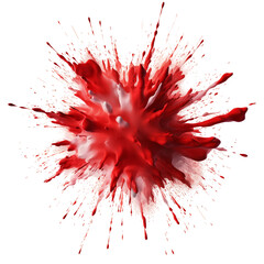 red paint splash isolated