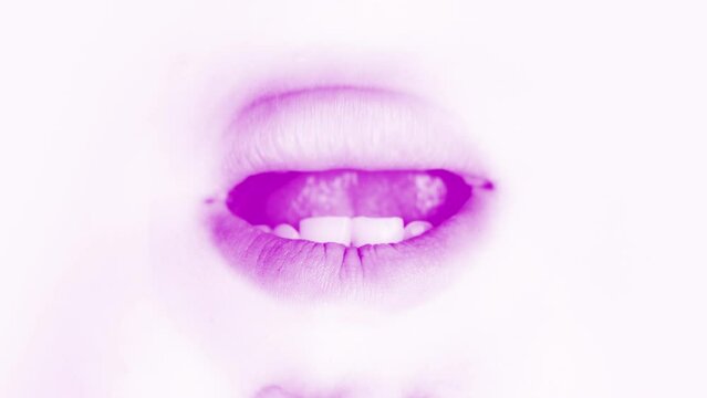 lips in pink rotating