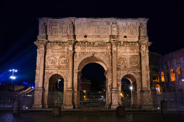 Fototapeta na wymiar Arch of Constantine Rome Italy