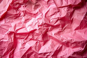 Pink Recycled paper crumpled texture background