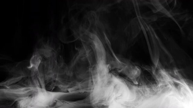 Abstract Smoke Fog and Mist Effect Swirling Surreal Shapes Background