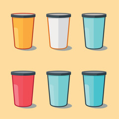 Cup in cartoon, doodle style. Isolated 2d vector illustration in logo, icon, sketch style, Eps 10. AI Generative