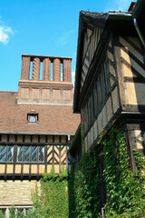 Chimneys and timber work of Cecilienhof Palace, Potsdam
