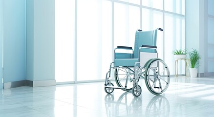 Fototapeta na wymiar wheel chair at hospital