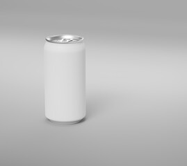Product Mockup with White Can on Light Background