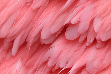 coral flamingo pink feathers soft background wall texture pattern seamless