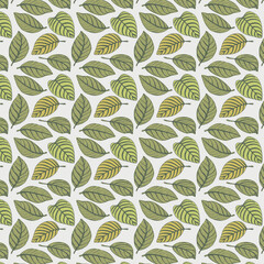 Patron hojas tropicales vintage