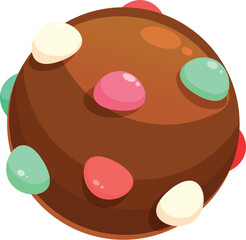 Colorful candy food icon cartoon vector. Gourmet cacao. Dairy mug