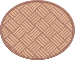 Textile door mat icon cartoon vector. Clean entry visit. Greeting exterior