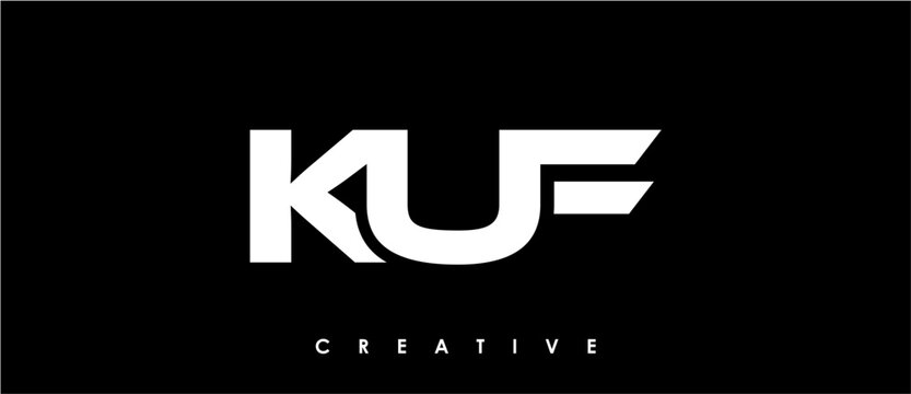 KUF Letter Initial Logo Design Template Vector Illustration