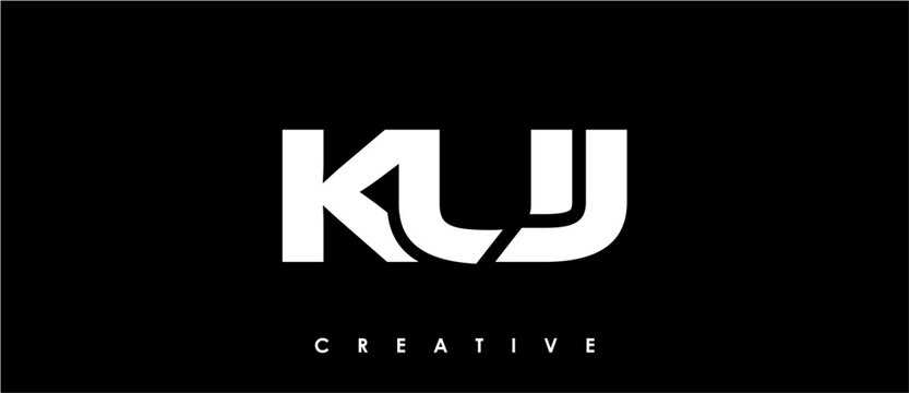 KUJ Letter Initial Logo Design Template Vector Illustration