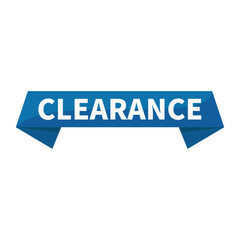 Clearance Blue Ribbon Rectangle Shape For Approval Sign Information Announcement
