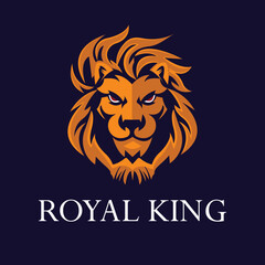 lion head symbol , loin face logo , Royal Logo , Luxury logo , Mascot logo