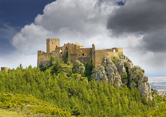 The castle Castillo de Loarre, Huesca Province, Aragon, Spain