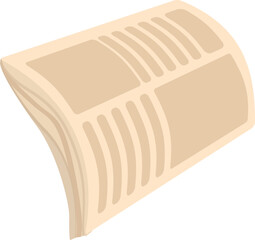 Newspaper waste sorting icon cartoon vector. Can pet organic. Domestic people