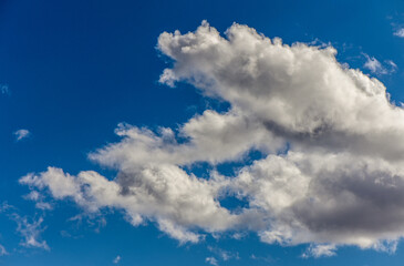 blue sky and clouds in Cyprus in winter 3