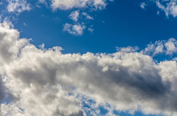 Obraz premium blue sky and clouds in Cyprus in winter 4