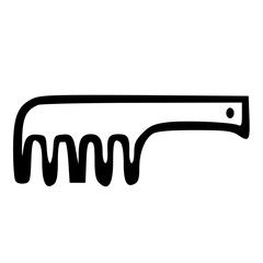 Hair comb is introduced by making a comb into an icon.