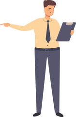 Business manager icon cartoon vector. Work delivery service. Computing device