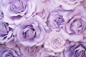 Purple pastel lilacs flowers background, Generative AI