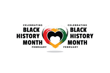 Black history month celebrate design template background event