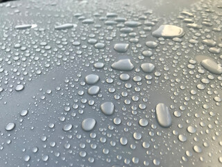 water bubbles hydro repellency of silver automotive paint