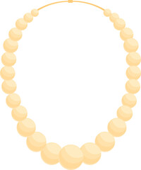 Pearl necklace icon cartoon vector. Luxury shop facade. Buy ear interior