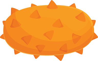 Tasty fruit icon cartoon vector. Healthy orange plant. Tropical garden