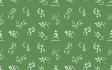 the pattern. flowers. a pattern with flowers. for textiles. a gift wrapper. package. print. the doodle pattern. vector. on a white and colored background.