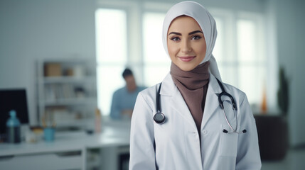 Female Physician Medical Doctor Working In Lab
