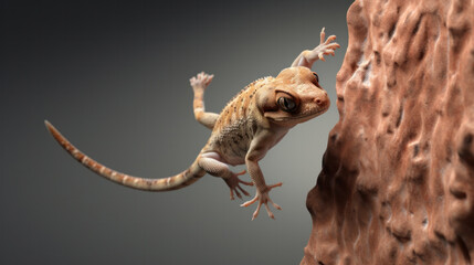 Gekko gecko, the tokay gecko lizard - obrazy, fototapety, plakaty