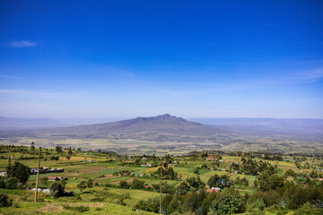 Fototapeta premium Mount Longonot National Park Stratovolcano Southeast Lake Naivasha Great Rift Valley Kenya Africa
