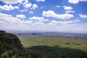 Fototapeta premium view from the top of the mountain