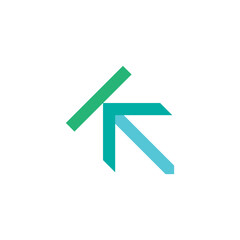 Letter K aero creative Logo design, nature, people, technology, engineering, health, medical, automotive, political. education, abstract, sports, animal. adventure. food, round, green, typography, 