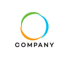 Three lines circle connoting Logo design,  people, technology, engineering, health, medical, automotive, political. education, abstract, sports, animal. adventure. food, round, green, typography, 