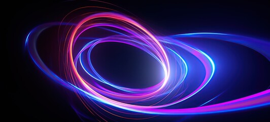 abstract cyberline background with glowing twisted lines